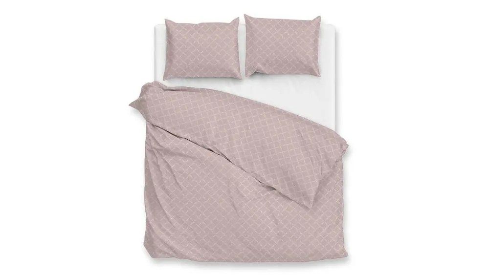 Zohome Linea di Satinado dekbedovertrek shady pink Gratis Verzending