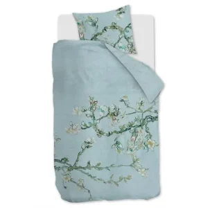 Trendy Beddinghouse Blossom dekbedovertrek blauw grijs