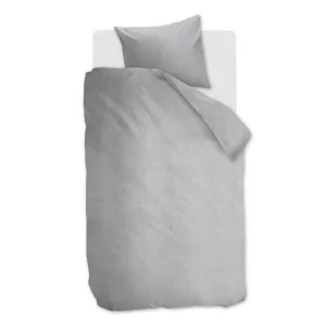 Goedkoop Snoozing Flanel Uni dekbedovertrek light grey