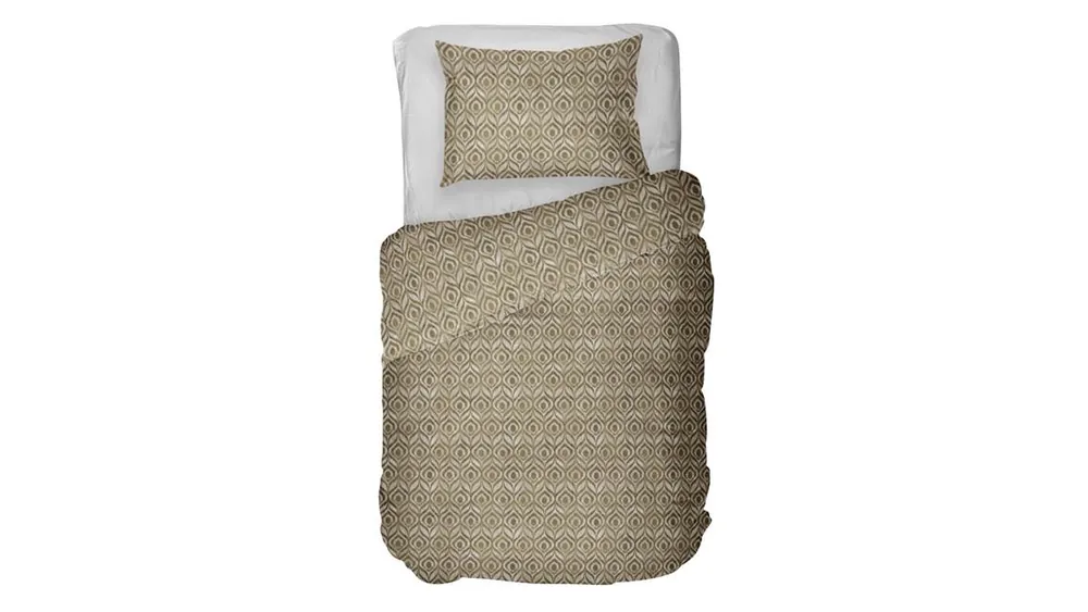 Modern Kayori Yra flanel dekbedovertrek goud