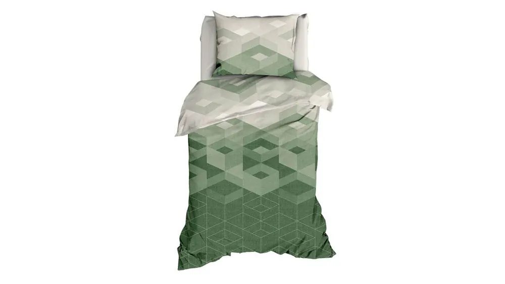 Satin d'Or Kiton dekbedovertrek jade/forestgreen Koop Online