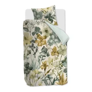 Beddinghouse Iris Field dekbedovertrek grijsgroen Exclusieve Aanbieding