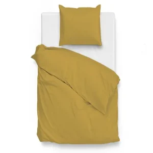 Zohome Satinado dekbedovertrek ochre gold Hete Deal