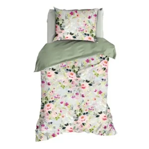 Satin d'Or Fabienne dekbedovertrek dustygreen Actieprijs