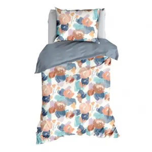 Aanbieding Satin d'Or Murillo dekbedovertrek blue fog