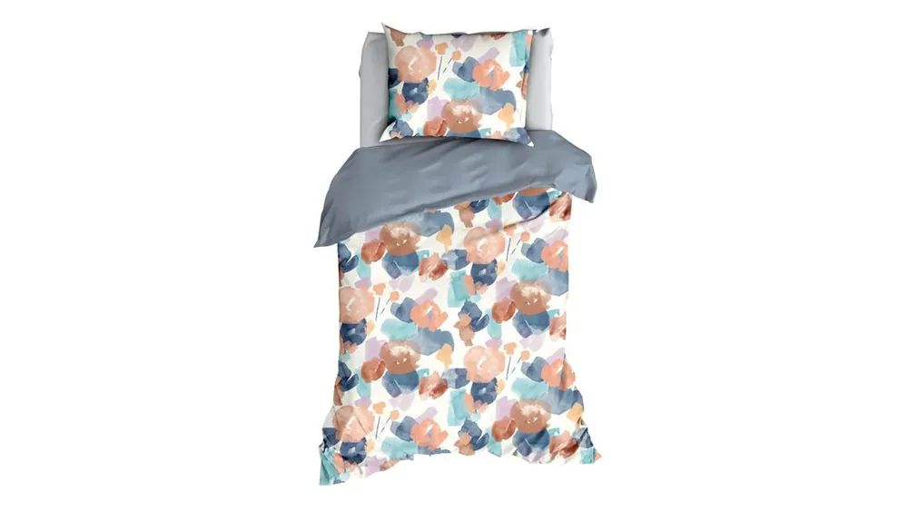 Aanbieding Satin d'Or Murillo dekbedovertrek blue fog