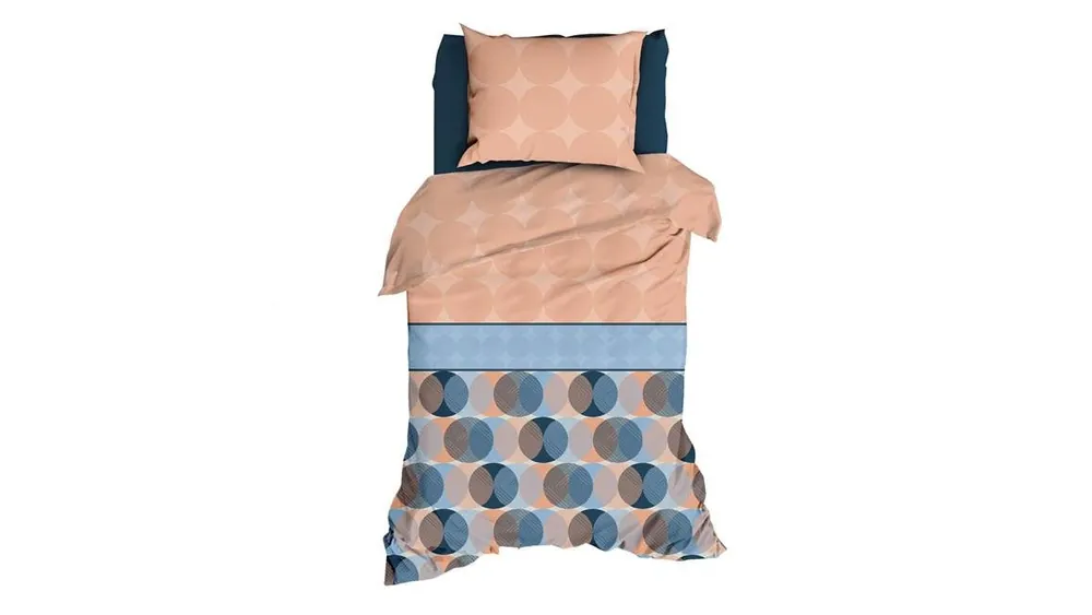 Voordeelprijs Romanette Briancon flanel dekbedovertrek cinnamon