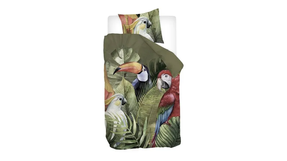 Finale Uitverkoop Snoozing Macaw dekbedovertrek multi