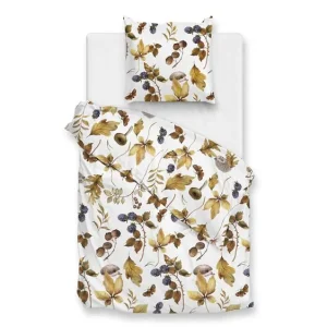 Dagaanbieding Zohome Castagno flanel dekbedovertrek white
