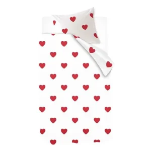 Beperkt Aanbod Snoozing Evi flanel dekbedovertrek rood