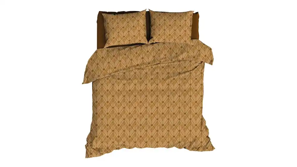 Satin d'Or Vitra dekbedovertrek oker Limited Edition