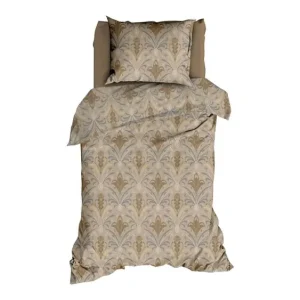 Gratis Verzending Satin d'Or Belgravia dekbedovertrek beige/grijs