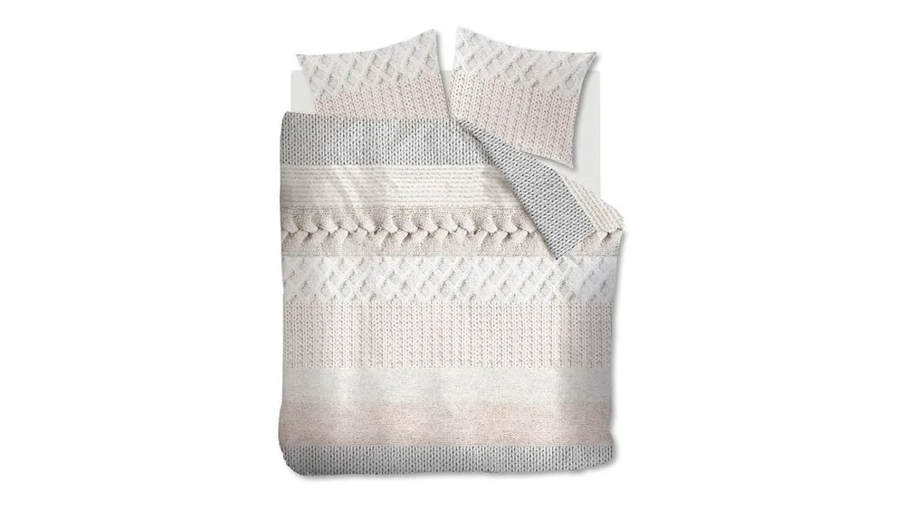 Snelle Levering Ariadne at Home Zola flanel dekbedovertrek naturel