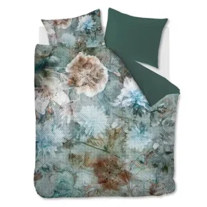 Kardol Erode dekbedovertrek blauw groen Dagaanbieding
