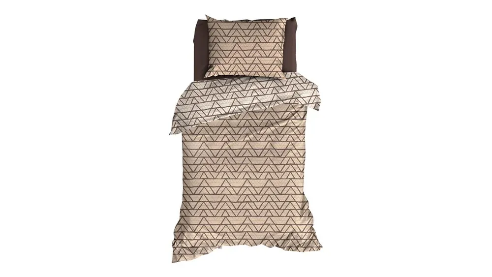 Lage Kosten Satin d'Or Cervo dekbedovertrek sand