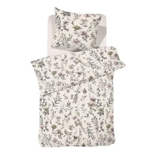 Cinderella Botanica flanel dekbedovertrek beige Ambachtelijk