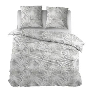 Snoozing Dorien flanel dekbedovertrek grijs Premium
