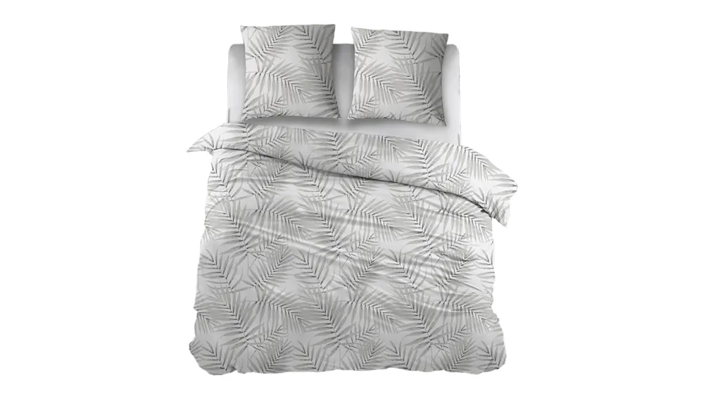 Snoozing Dorien flanel dekbedovertrek grijs Premium