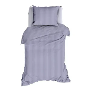 Limited Edition Satin d'Or Satijnstreep dekbedovertrek lilac