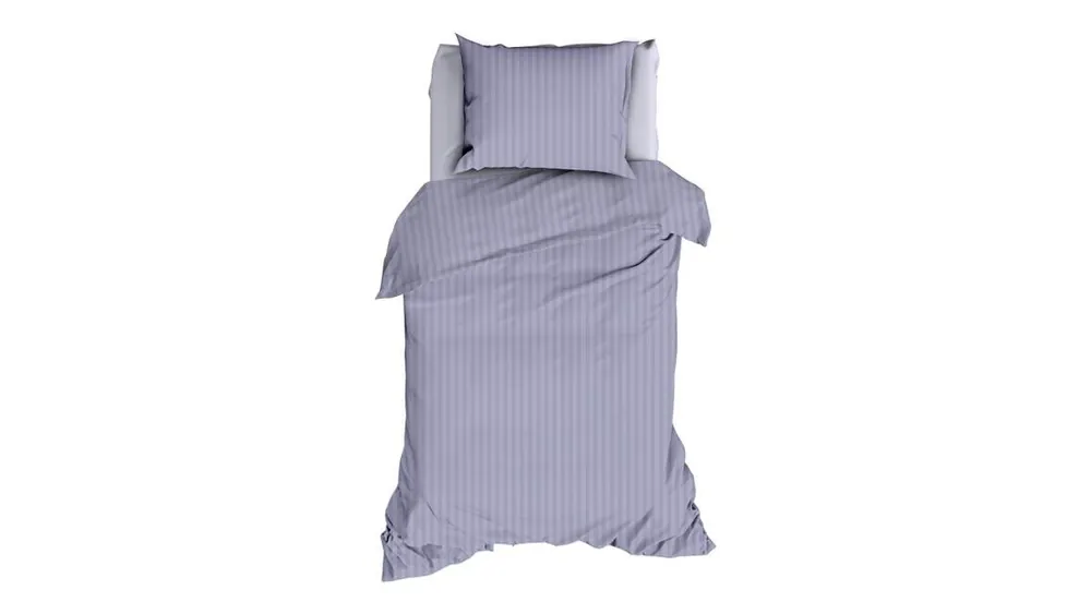 Limited Edition Satin d'Or Satijnstreep dekbedovertrek lilac