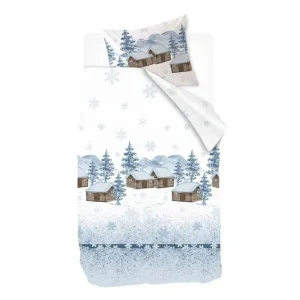 Snelle Levering Snoozing Eefje flanel dekbedovertrek wit