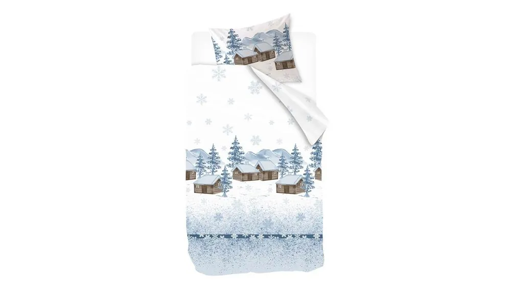 Snelle Levering Snoozing Eefje flanel dekbedovertrek wit