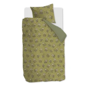 At Home Bygone dekbedovertrek olive green Plaats Bestelling