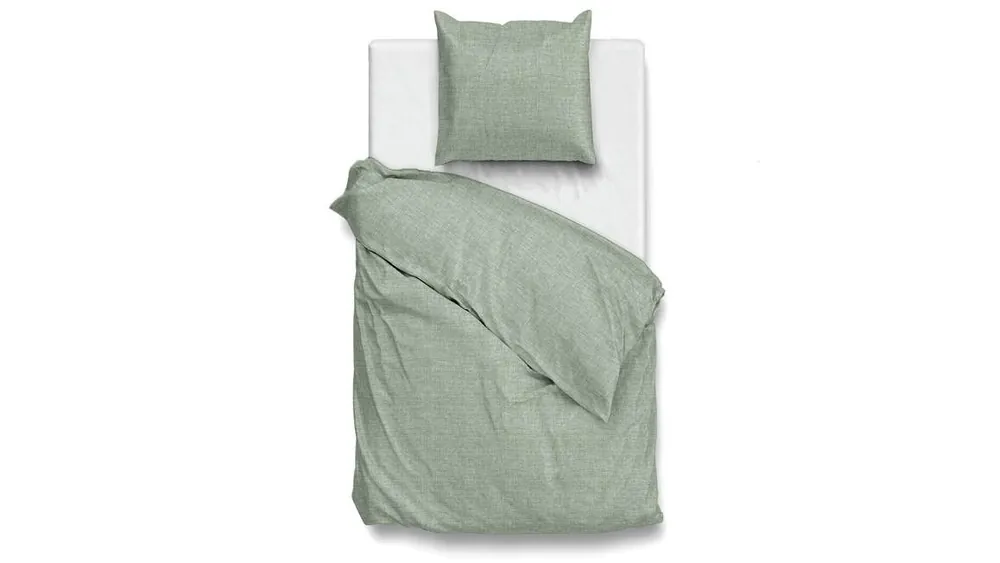 Zohome Lino dekbedovertrek moss green Beste Prijs