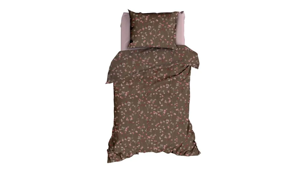Fabrieksprijs Satin d'Or Muriel dekbedovertrek taupe/rose