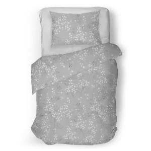 Must-Have Snoozing Erica flanel dekbedovertrek grijs