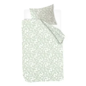Nieuw Model Snoozing Elsie flanel dekbedovertrek groen