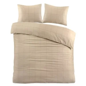 Shop Nu Papillon Cadiz dekbedovertrek taupe