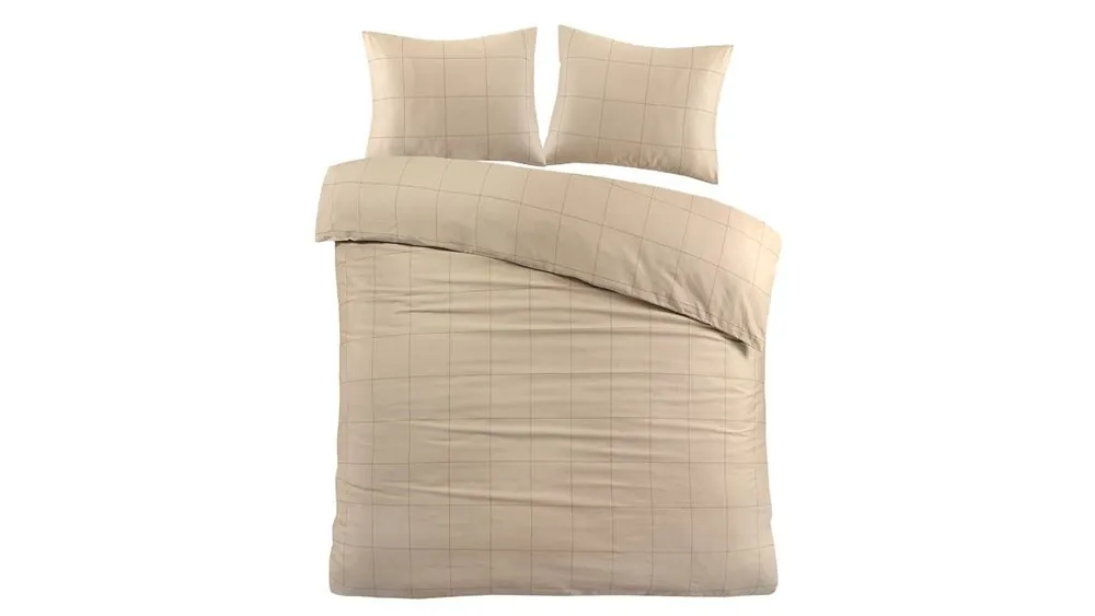 Shop Nu Papillon Cadiz dekbedovertrek taupe