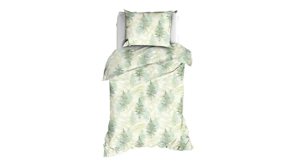 Hete Deal Satin d'Or Felci dekbedovertrek groen