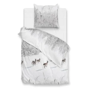 Goedkoop Zohome Snowy flanel dekbedovertrek white