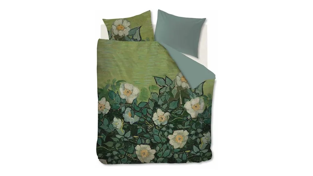 Plaats Bestelling Beddinghouse Wild Roses dekbedovertrek zeegroen