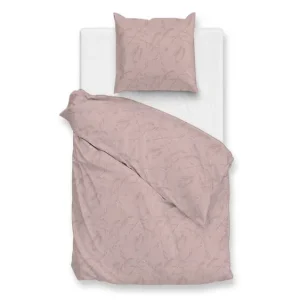 Zohome Fiori di Satinado dekbedovertrek shady pink Nieuw Model