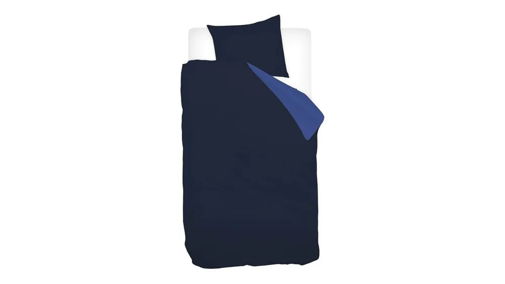 Alleen Vandaag Snoozing Two Tone dekbedovertrek navy/meermin