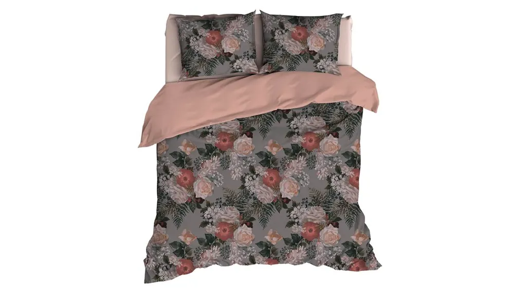 Handgemaakt Satin d'Or Celia dekbedovertrek rose