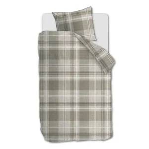 Rivièra Maison Tartan Check dekbedovertrek zand Speciale Aanbieding