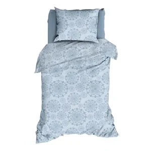 Lage Kosten Romanette Jungfrau flanel dekbedovertrek blue fog