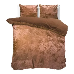 Dreamhouse Crushed Velvet dekbedovertrek brown Nieuw Model
