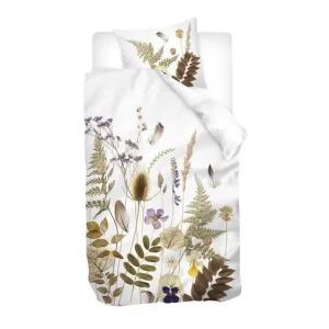 Snoozing Arira flanel dekbedovertrek wit Exclusieve Aanbieding