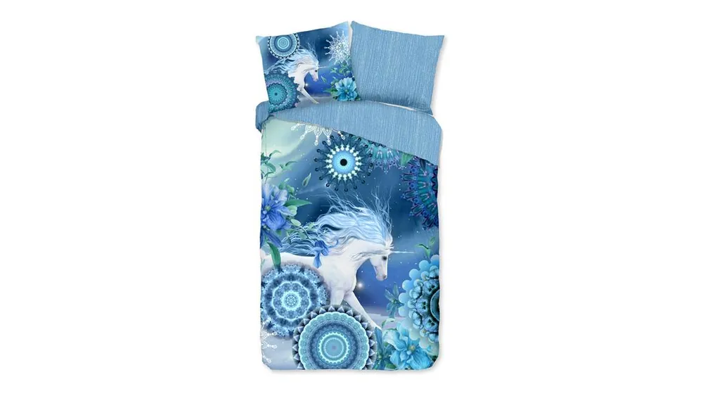 Koop Vandaag HIP Collection Lumi flanel dekbedovertrek blue