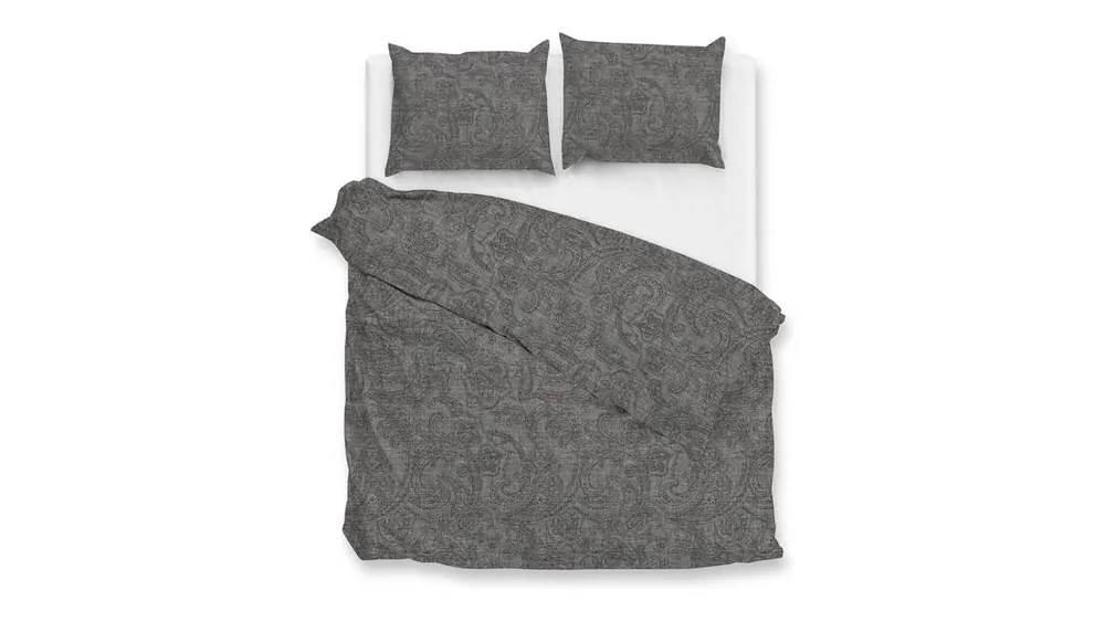 Zohome Paisley di Lino dekbedovertrek dark-grey Laatste Versie