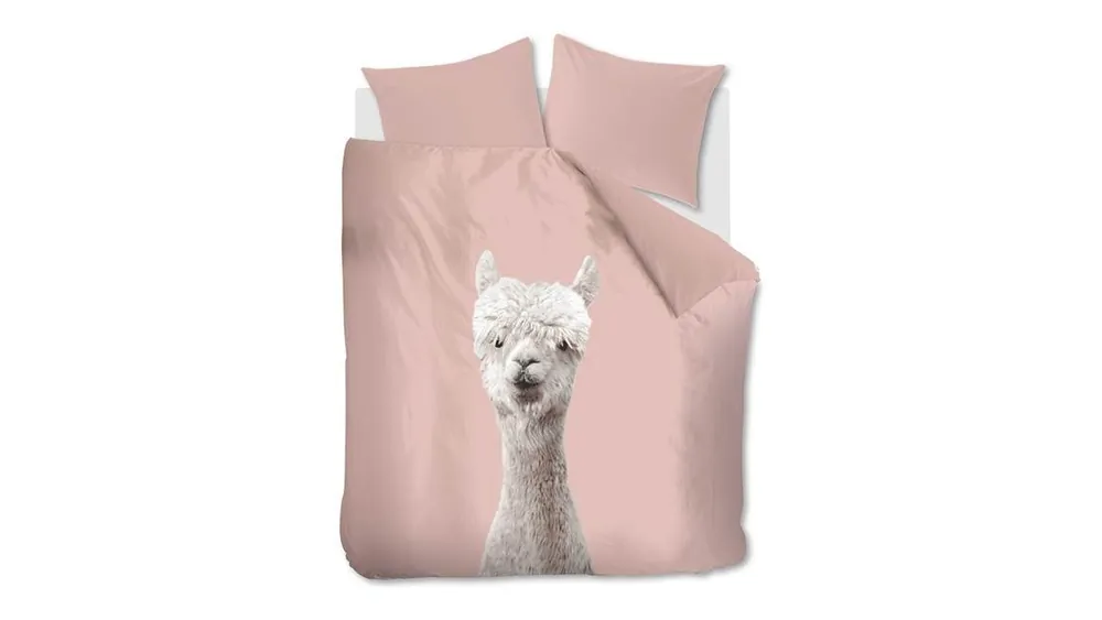 Ambiante Alpaca dekbedovertrek perzik Beperkt Aanbod