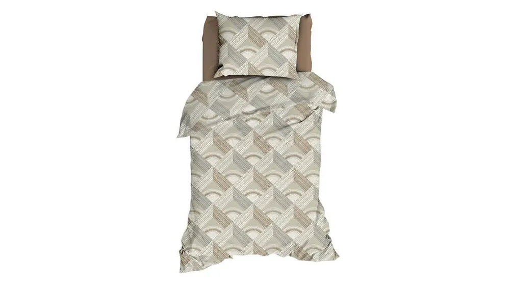 Romanette Pantheon dekbedovertrek beige/grijs Lage Prijs