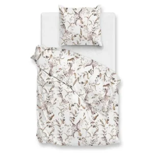 Zohome Colette flanel dekbedovertrek white Hoge Kwaliteit