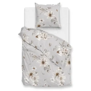 Gratis Retour Zohome Elara flanel dekbedovertrek grey