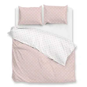 Zohome Punta di Cotone dekbedovertrek crystal pink Aanbieding